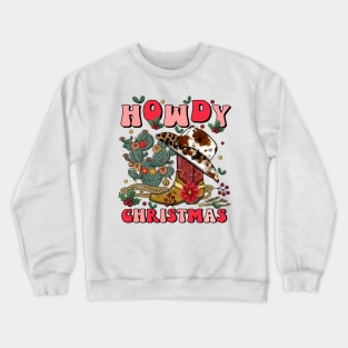 Western Christmas Crewneck Sweatshirt